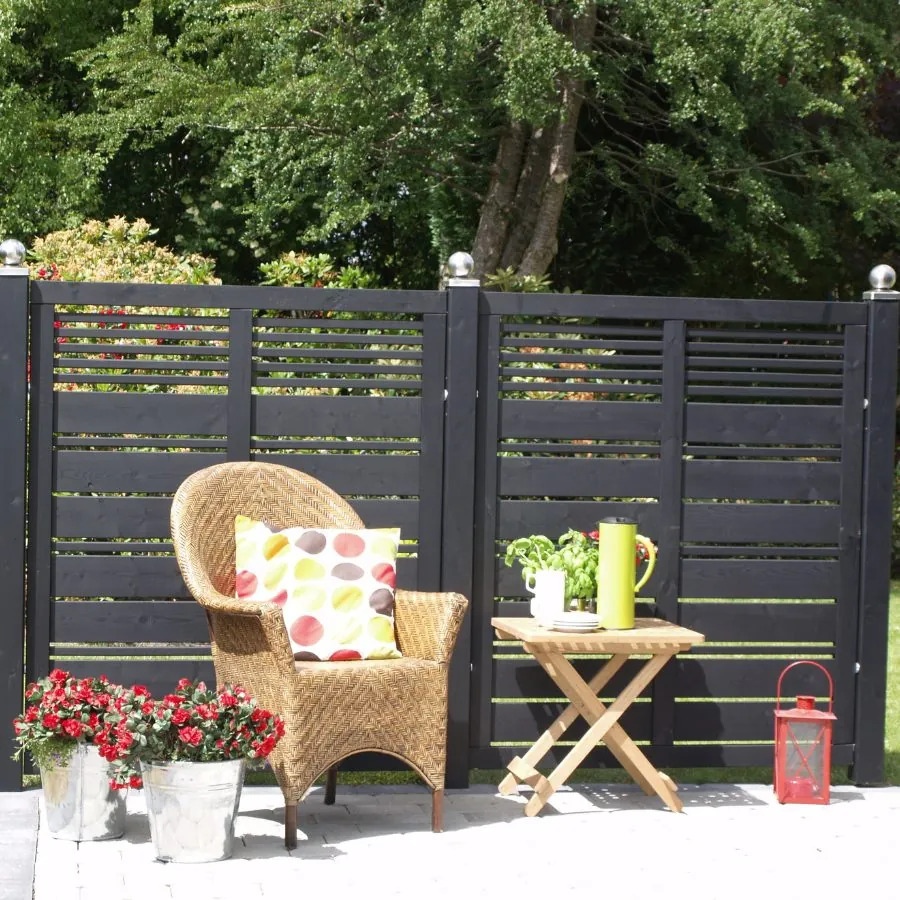 Silence Hegn Sort 120x110 cm