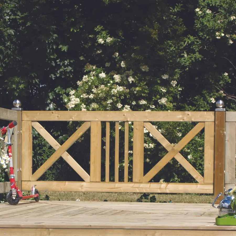 Slots forhavehegn 180x75cm