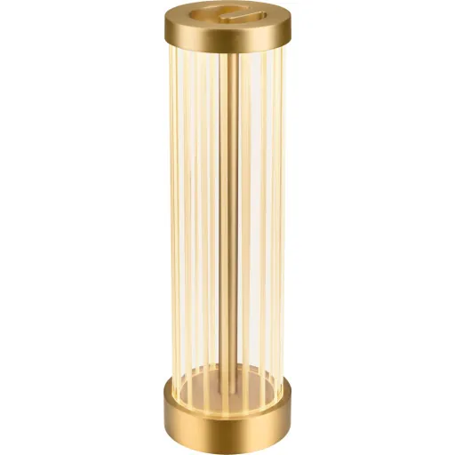 SLV Quimera bordlampe, børstet messing