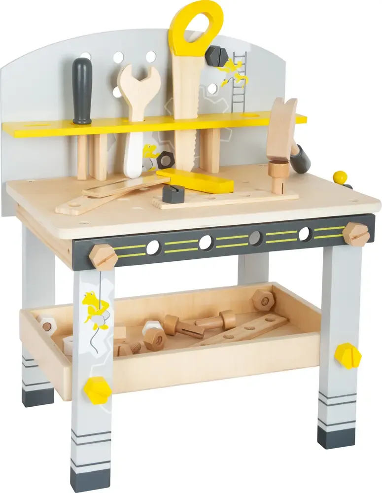 Small Foot Wooden Workbench Compact