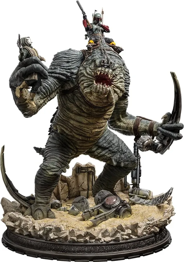 Star Wars Boba Fett & Rancor Statue