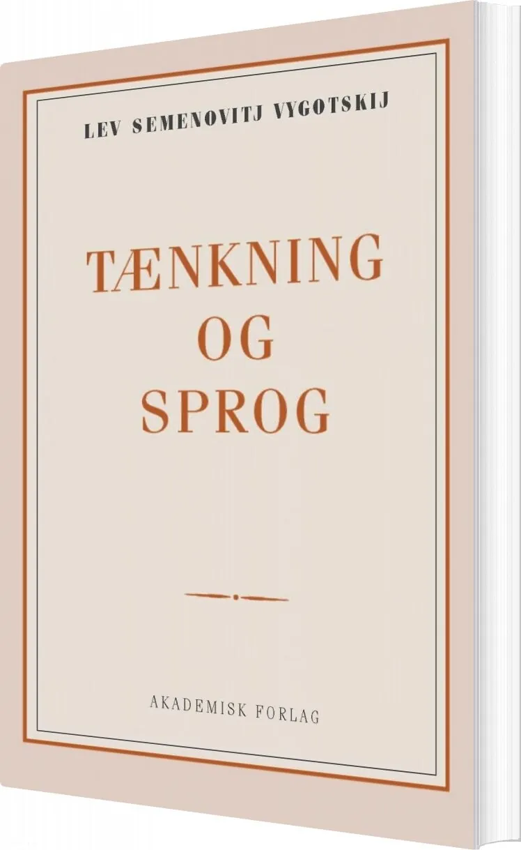 Tænkning og Sprog af Lev Semenovich Vygotsky