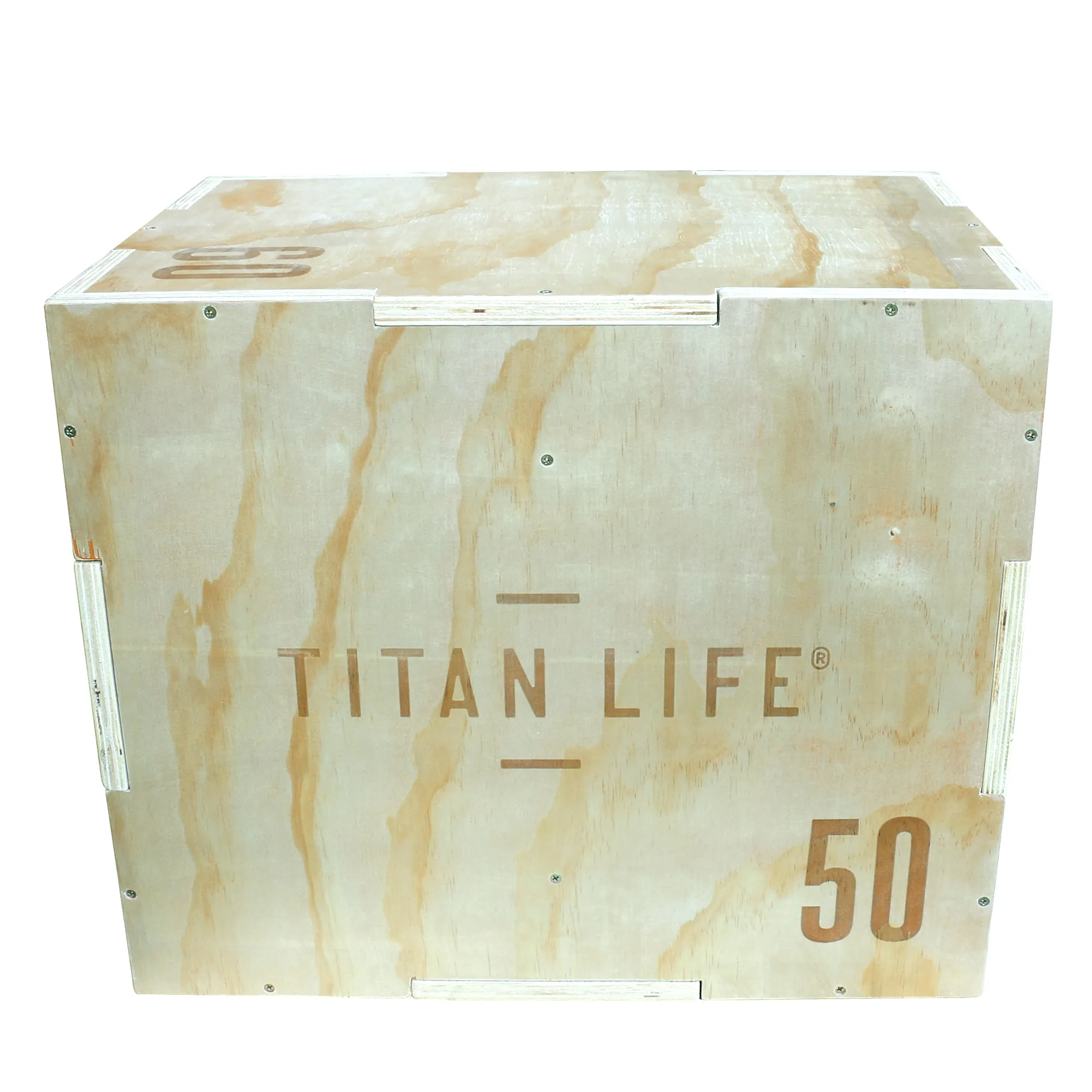 TITAN LIFE Plyo Boxes Wooden 3-in-1