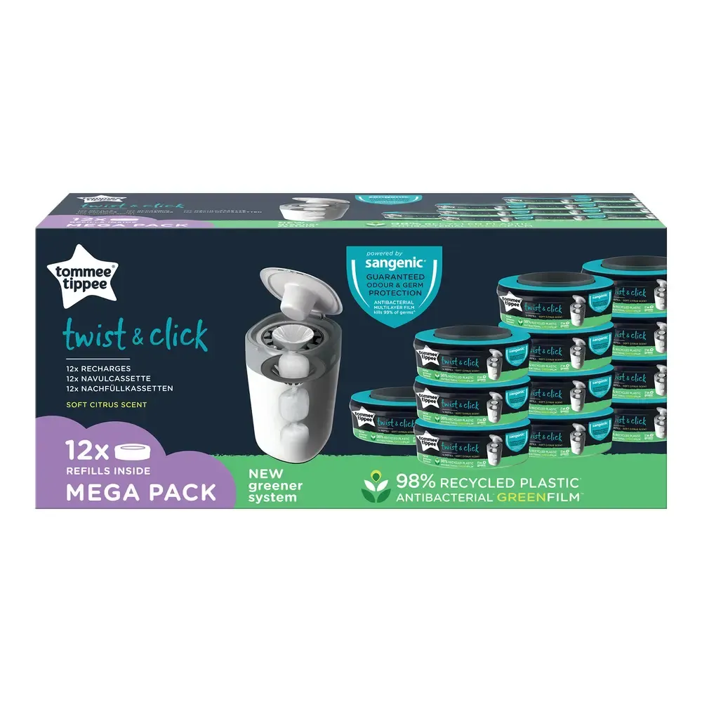 Tommee Tippee Sangenic Twist & Click Refill 12 stk