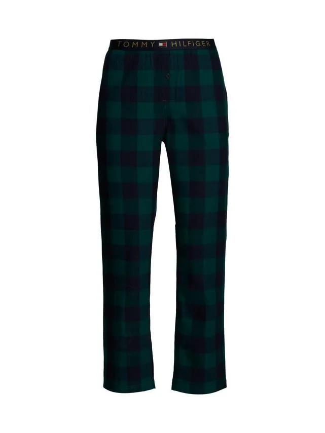 Tommy Hilfiger Flannel Pant Gøn Mønst 621 X-Large Herre