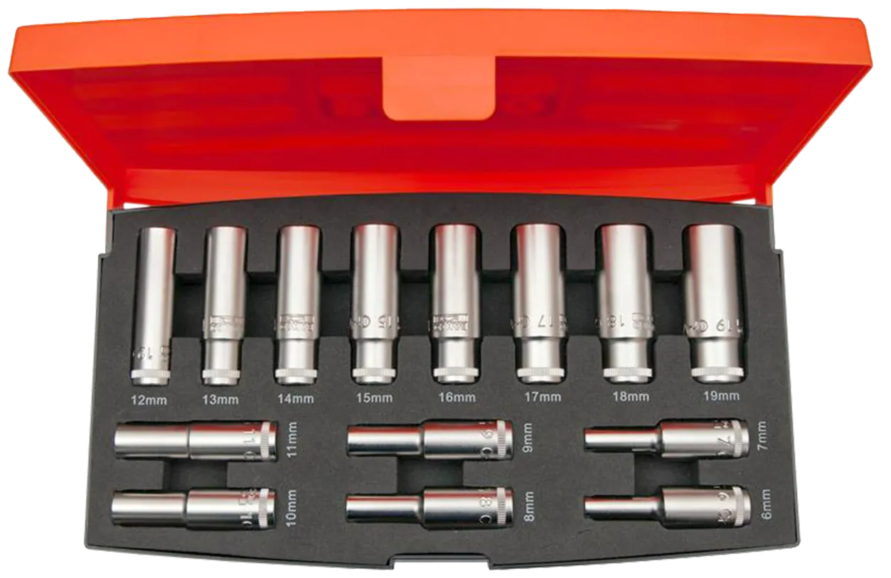 Topsæt 3/8" 6-19 mm