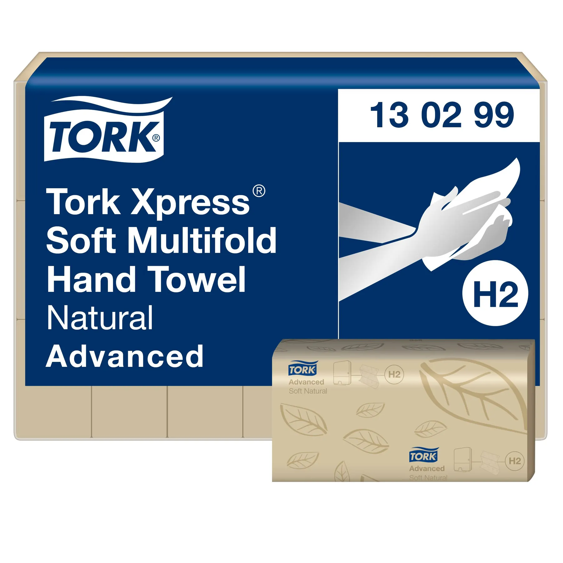 Tork 130299 Xpress Soft håndklædeark H2