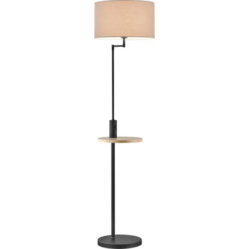 Trio Lighting Claas gulvlampe, sort
