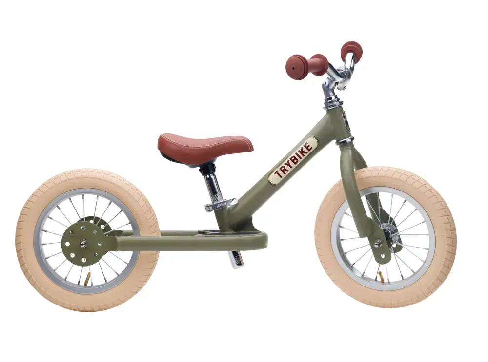 Trybike 2-Hjulet Løbecykel Vintage Grøn