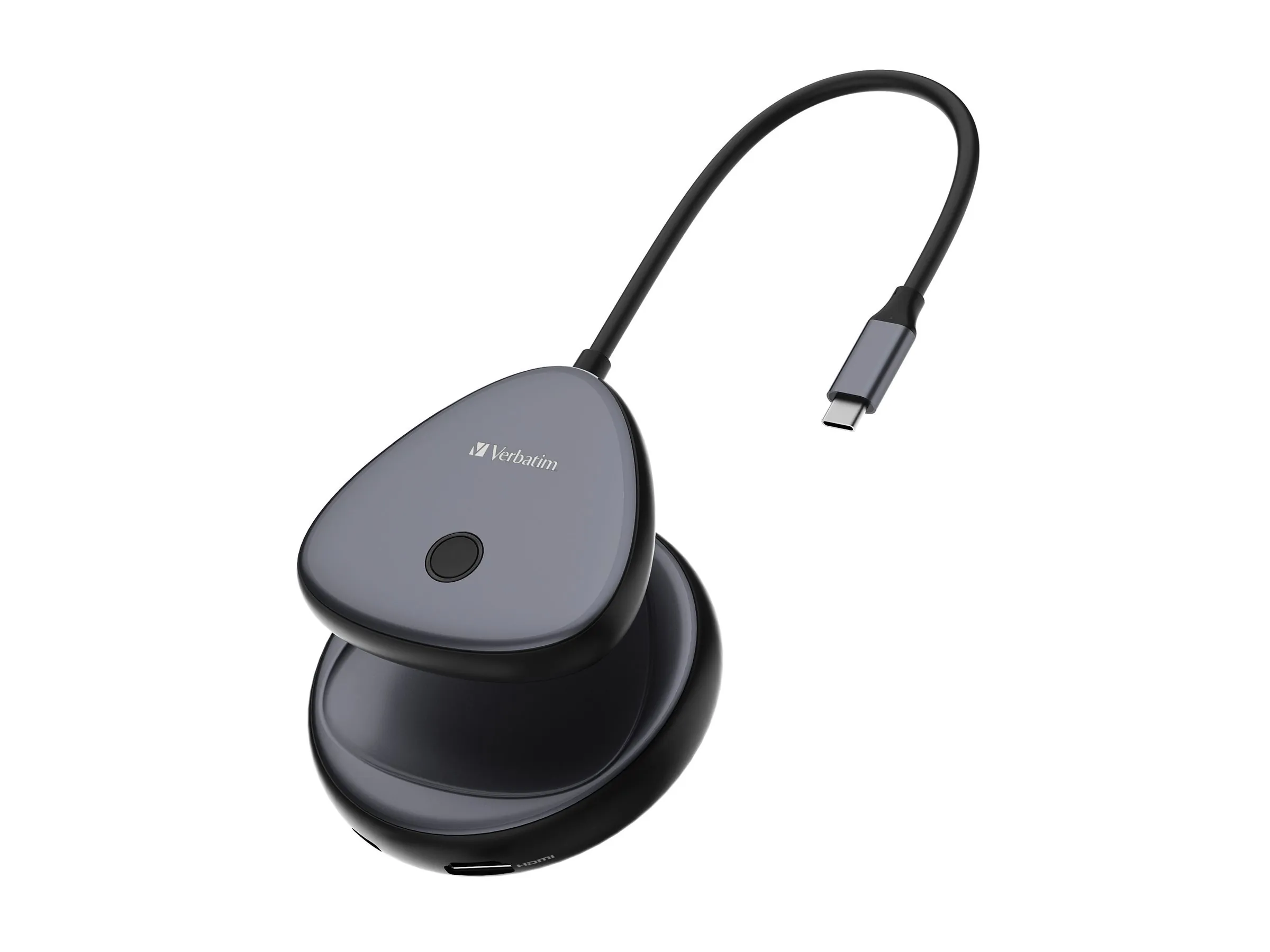 Verbatim Share My Screen USB-C Wireless Display Adapter 4K w/Hub