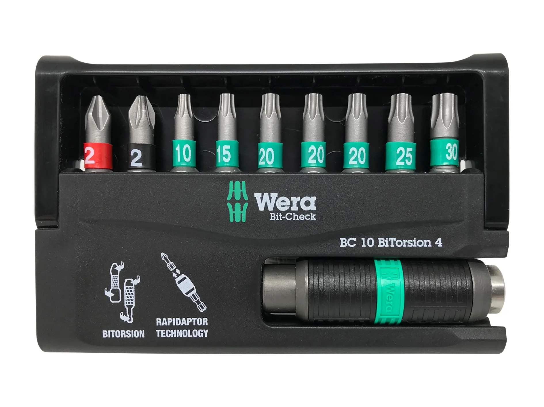 Wera HJS Bitssæt 8757-9 BTZ Rapidaptor