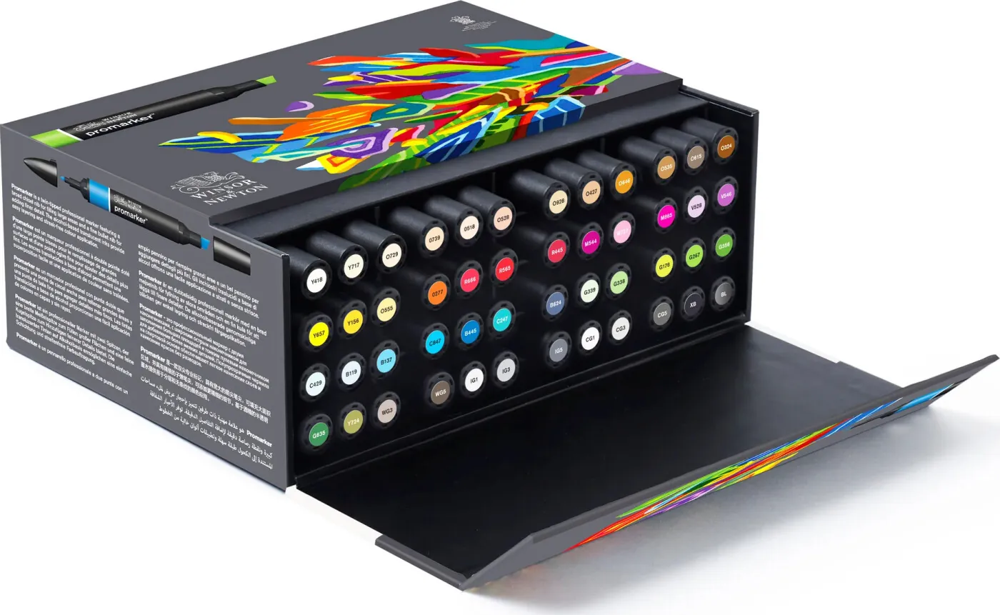 Winsor & Newton Promarker Tusser Sæt 48 Farver